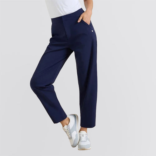 Womens Nellie Snap Leg Travel Pants Navy
