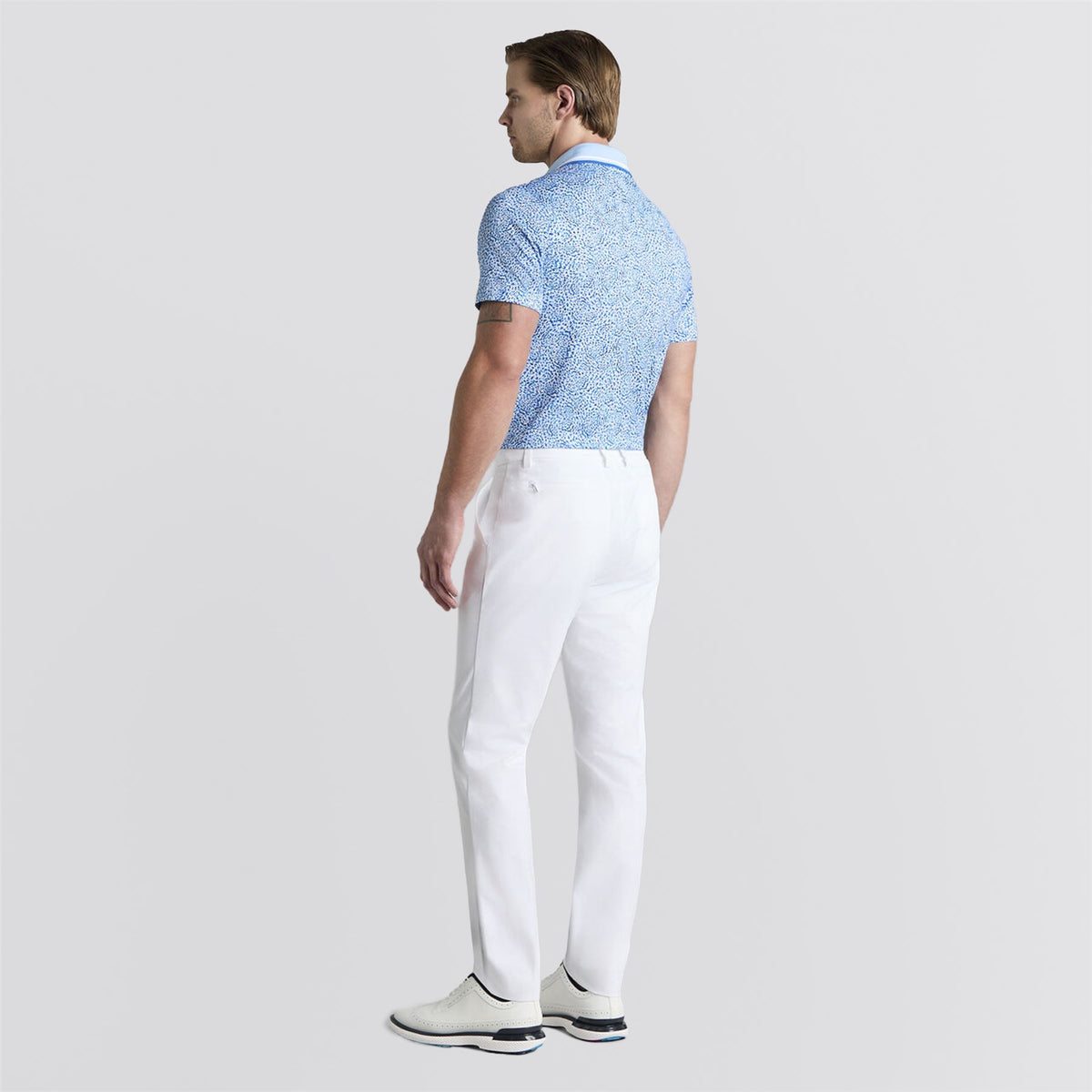 Fireworks Print Tech Jersey Polo Baja