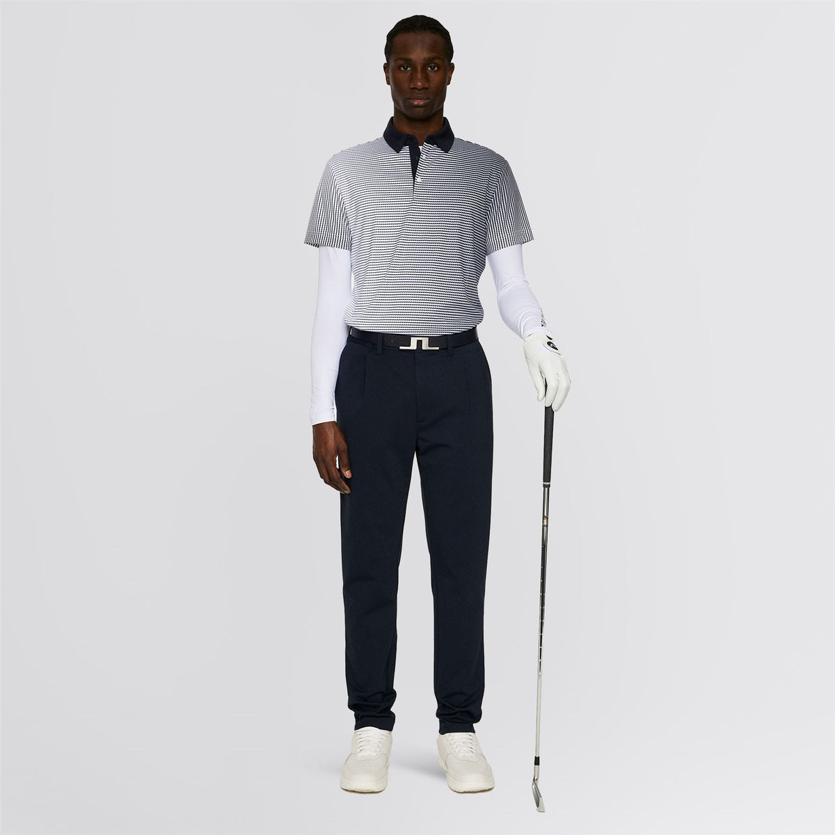 Marvin Stripe Polo White