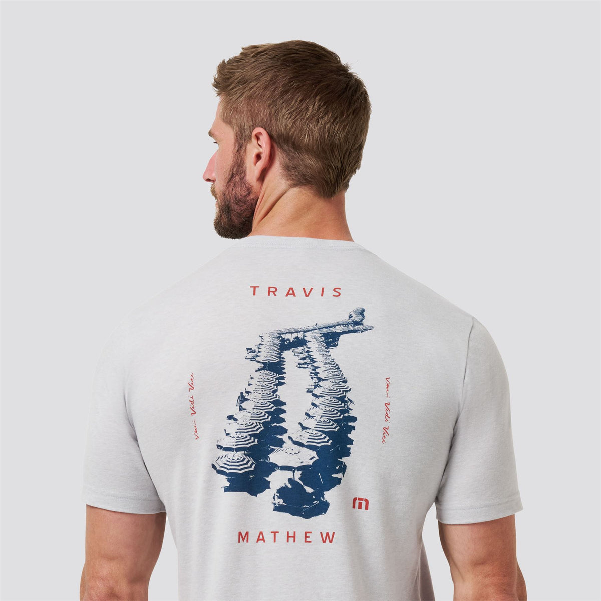 Travel Diary Tee Heather Light Grey