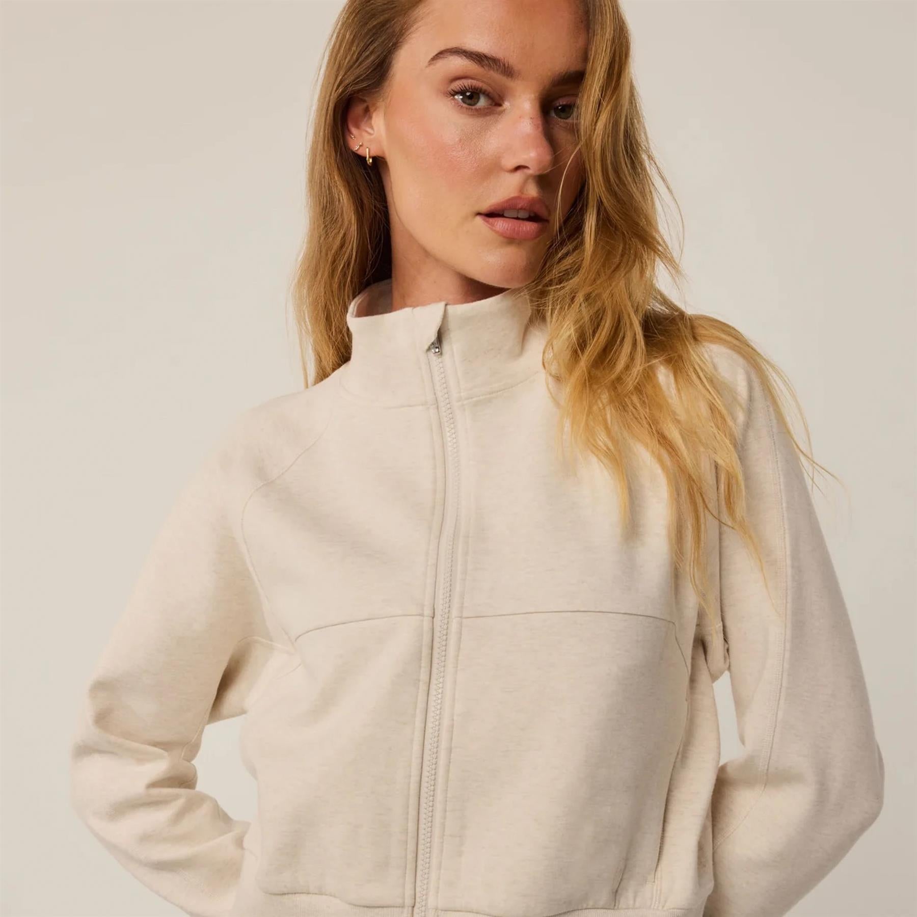 Greyson Womens Ojai Full Zip Mid Layer Dove Heather