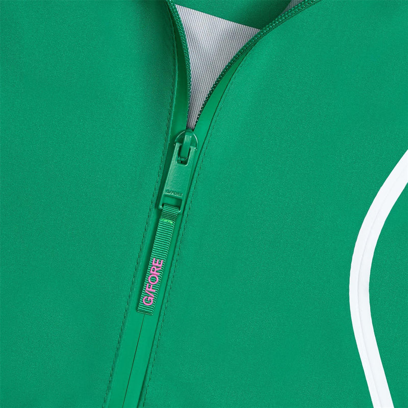 Paneled Waterproof Hooded Jacket Dark Clover