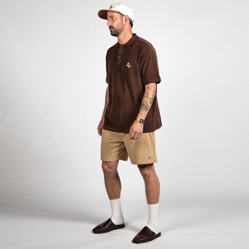 Kooka Terry Polo Deep Chocolate