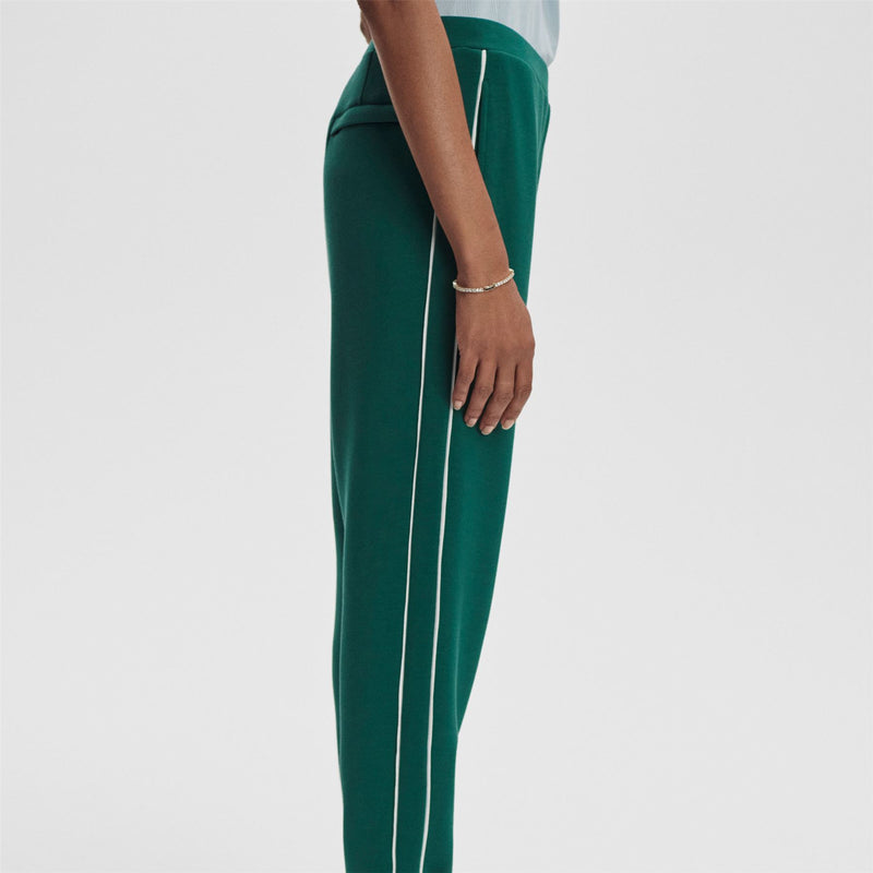 Womens The Slim 27.5 Piped Pants Forest