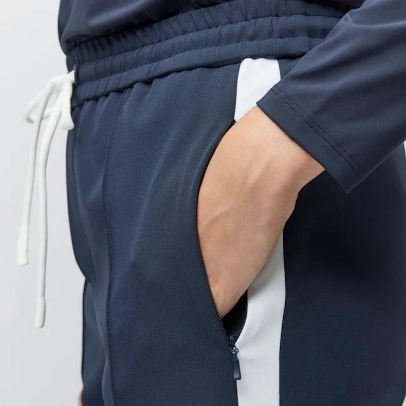 Womens Striped Sport Pants Navy/White