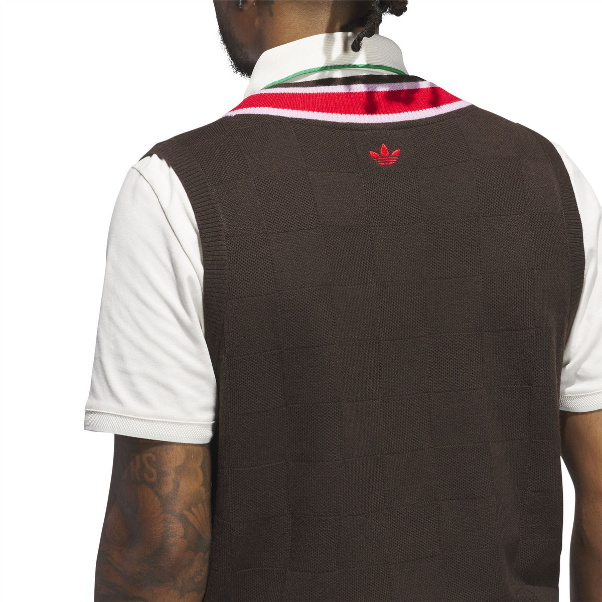 Originals Knitted Vest Dark Brown