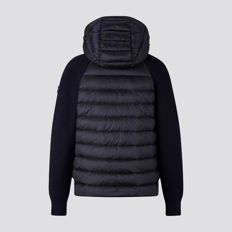 Womens Pamy Hybrid Knit Jacket Navy