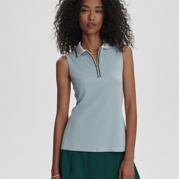 Varley Fritton Performance Tank Polo Celestrial Blue | TRENDYGOLF USA