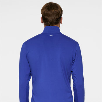 ☆MARK & LONA☆ クラシカルキルトスタイルジャージ ブルー M 美品 J.Lindeberg Tour Tech Light Mid Layer Clematis Blue | TRENDYGOLF USA