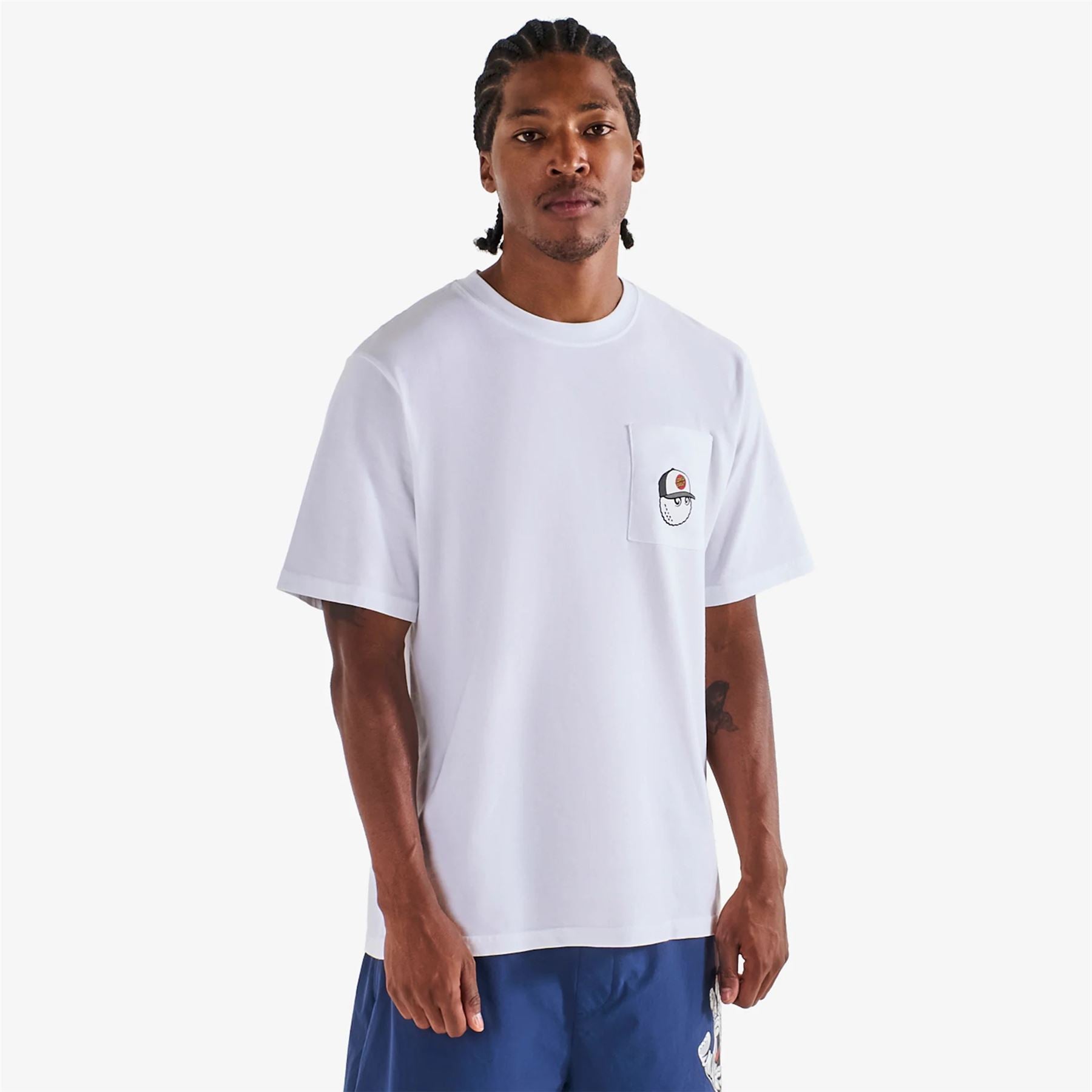 x Santa Cruz Bermuda Bunker Tee White