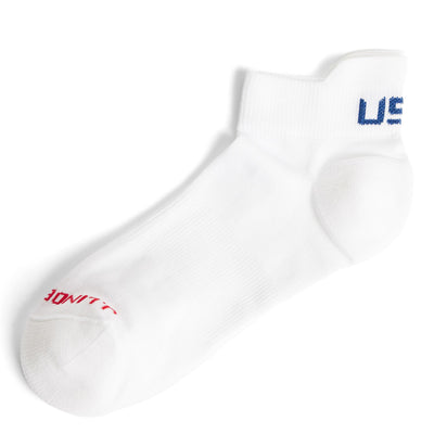Womens Lei Short Ankle Knitted Socks White - SU24