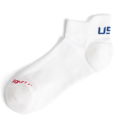 Womens Lei Short Ankle Knitted Socks White - SU24