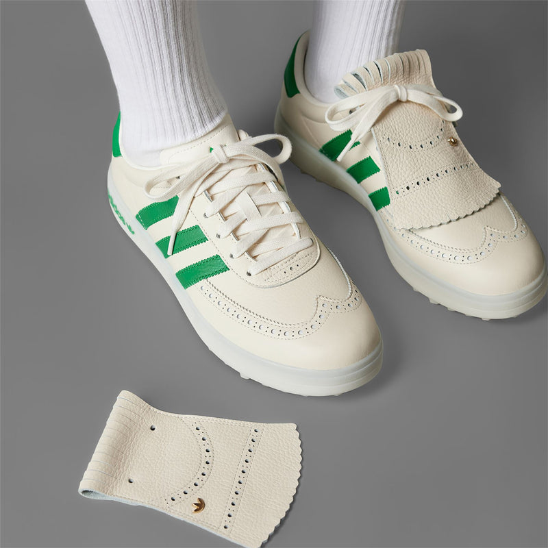 Coursecup Spikeless Golf Shoes White/Green/Yellow