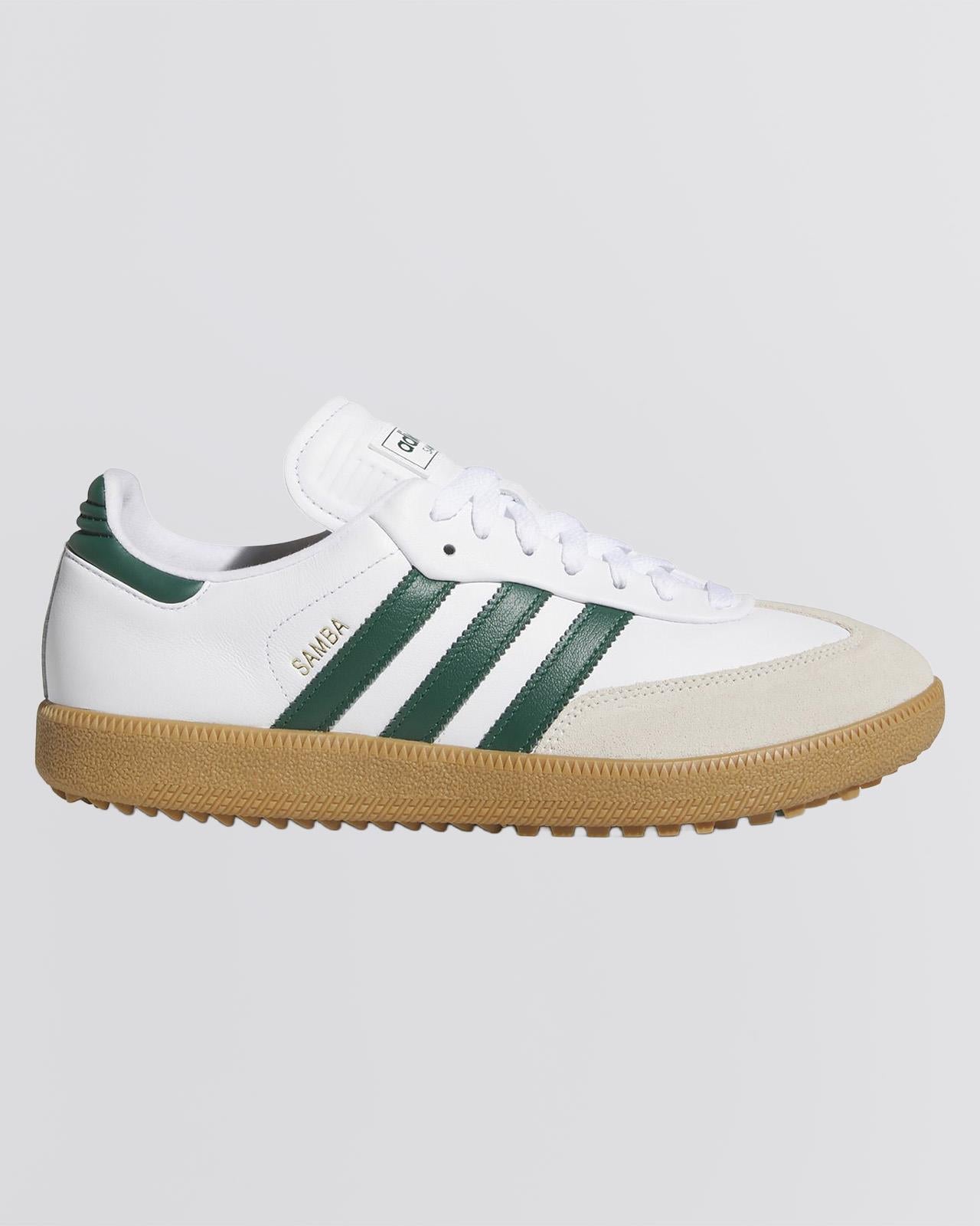 adidas Golf Originals Samba Spikeless Golf Shoes White/Green | TRENDYGOLF USA adidas Golf Originals Samba Spikeless Golf Shoes White/Green | TRENDYGOLF USA