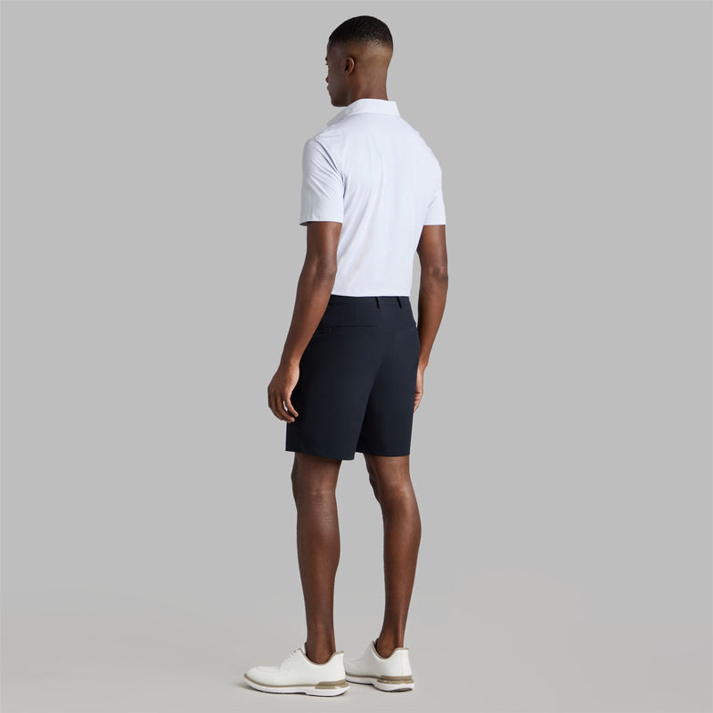 Fine Stretch Jacquard Polo Onyx