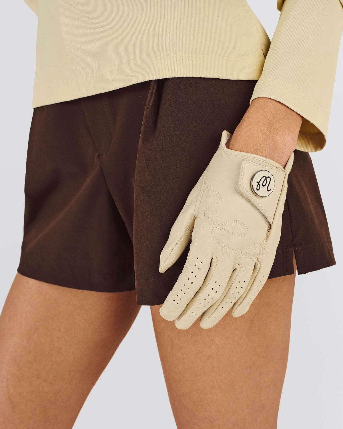 Womens Manuela LH Golf Glove Cream/Black