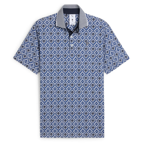 x PTC Tile Polo White Glow/Deep Navy - SS25