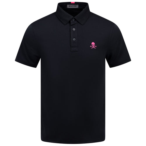 xTRENDYGOLF Essential 3.0 Tech Pique S&T Logo Polo Onyx - SS25