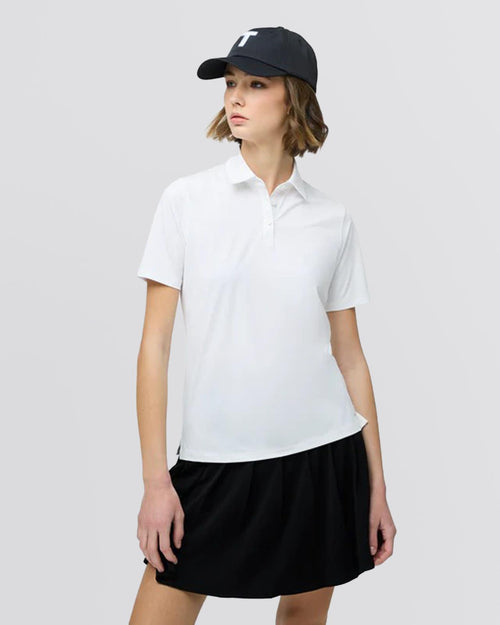 Womens Caddy Polo White