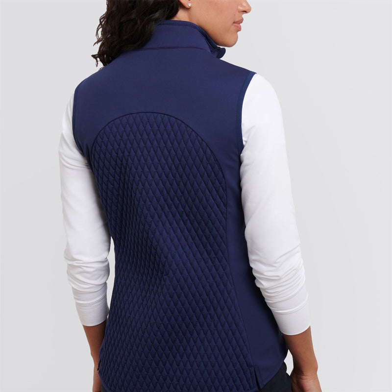 Womens Fuse Mini Diamond Quilt Vest Navy
