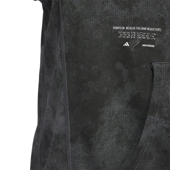 Adicross Print Design Hoodie Black