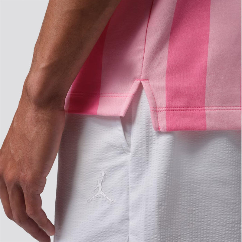 Jordan Dri-FIT Printed Golf Polo Pink Glow/White