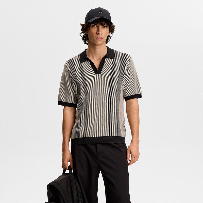Sal Knitted Polo Moonbeam