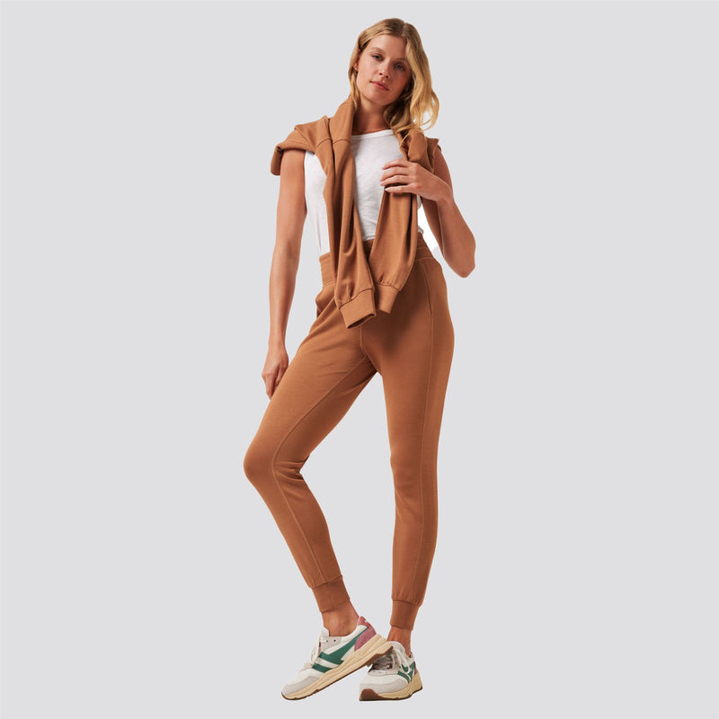 Womens Skyloft Soft Tie Jogger Chestnut