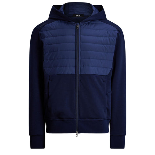 RLX Full Zip Heavytech Wool Hooded Hybrid Jacket Refined Navy - SS25