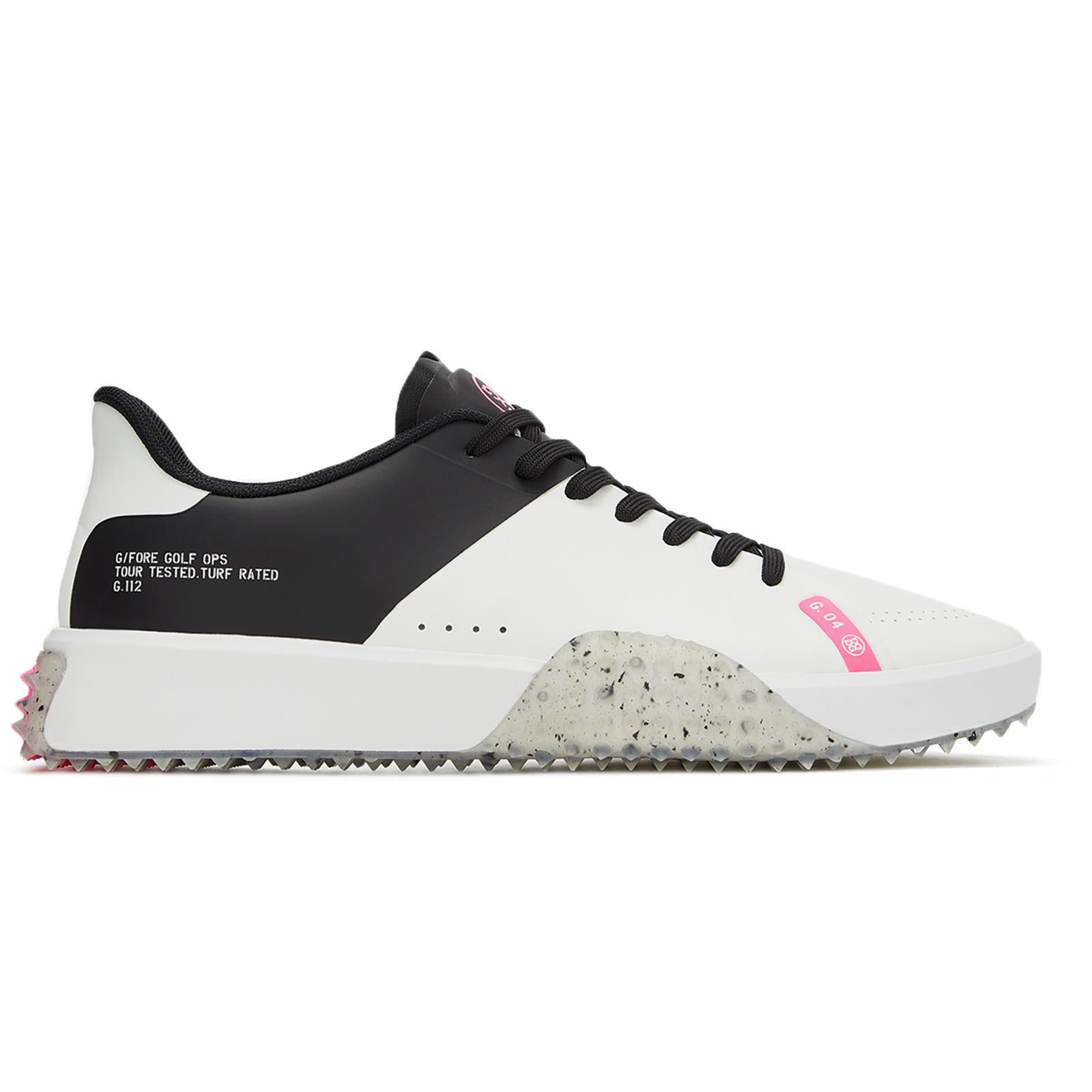 G/FORE G.112 P.U. Leather Stippled Golf Shoe Snow/Onyx