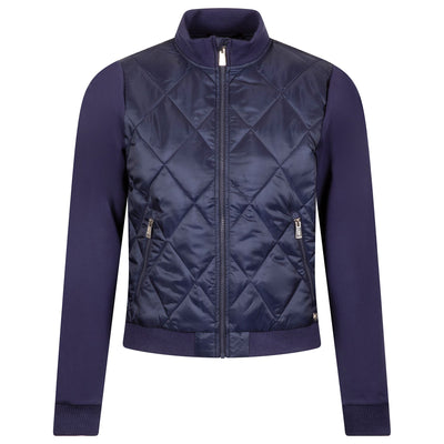 Womens Aries Diamond Quilted Hybrid Jacket Maltese Blue
