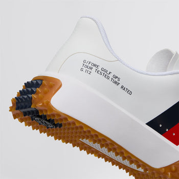 G/FORE G.112 Stripe Golf Shoes Snow/Multi | TRENDYGOLF USA