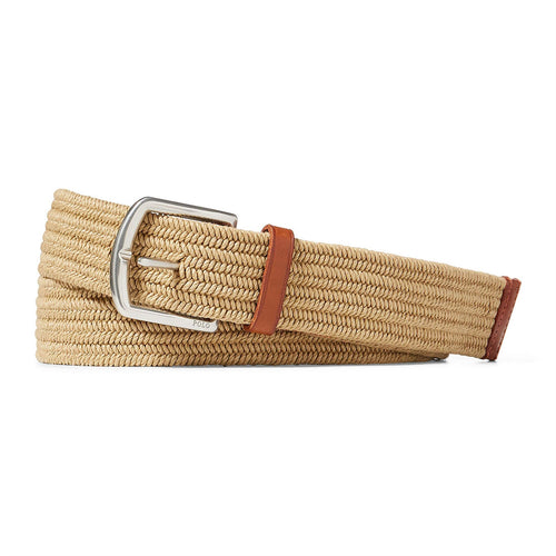 Polo Golf Braided Stretch Belt Timber Brown - SS25