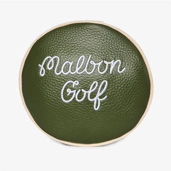 Malbon Golf Barrel Driver Head Cover Cream/Cypress Green