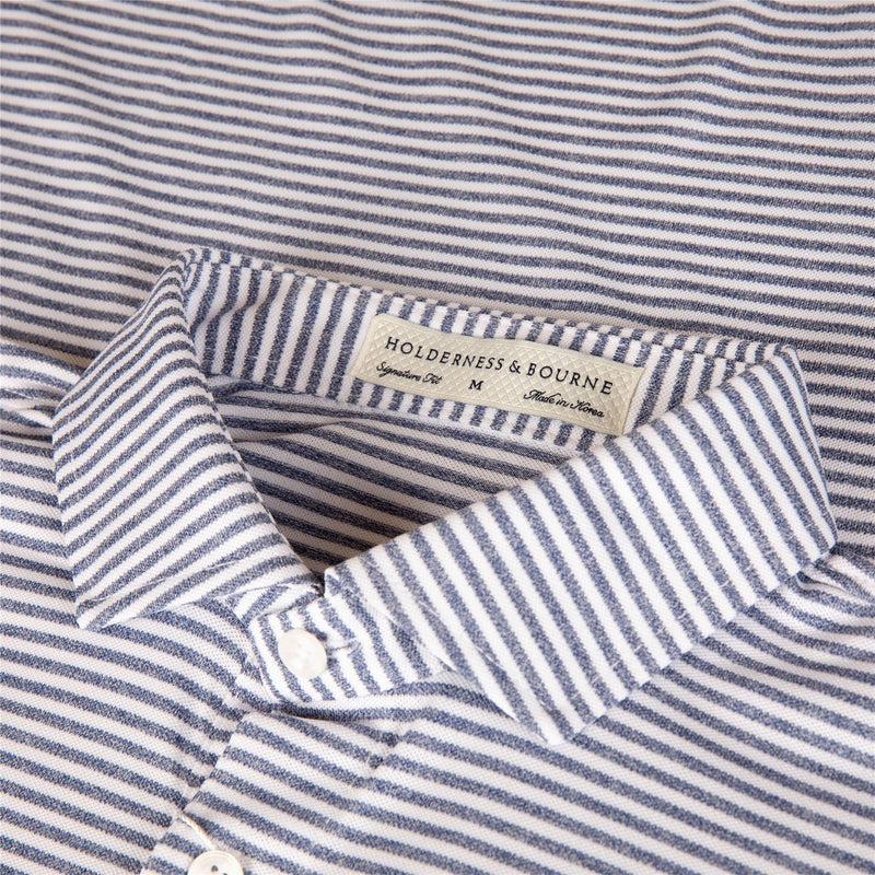 The Maxwell Polo Heathered Andover/White