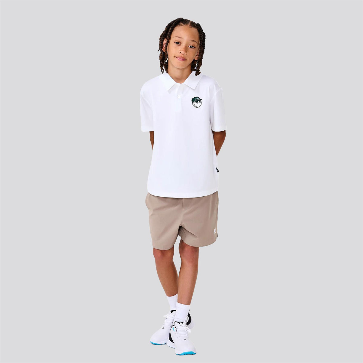 Youth Baldwin Buckets Polo Bright White