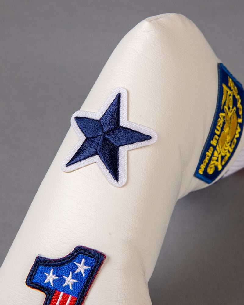 Riviera U-Leather Blade Putter Cover Newport White