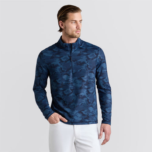 Brushed Back Tech Quarter Zip Pullover Twilight Camo