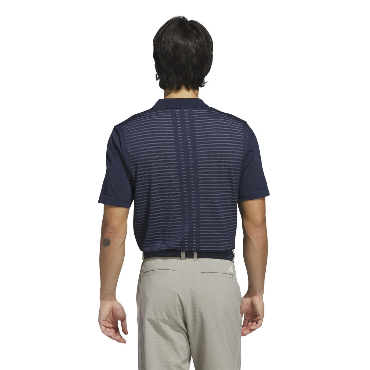 Ultimate365 Tour Seamless Stripe Polo Collegiate Navy