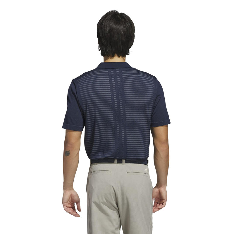 Ultimate365 Tour Seamless Stripe Polo Collegiate Navy
