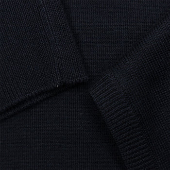 Performance Cotton-Blend Sweater Vest Polo Black