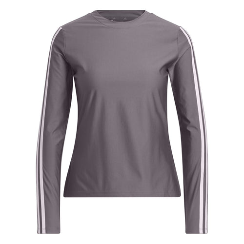 Womens Ultimate365 TWISTKNIT LS Polo Charcoal - SS24