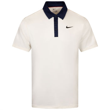 Nike Dri-FIT Tour Contrast Polo Pale Ivory/Midnight Navy