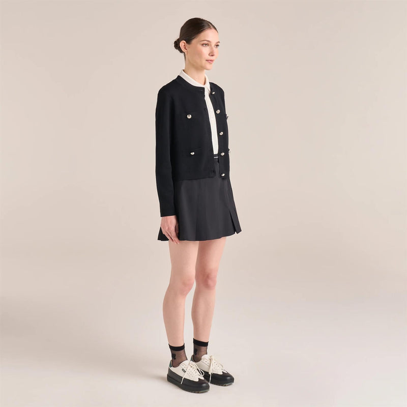 Womens Amelia Knit Cardigan Black