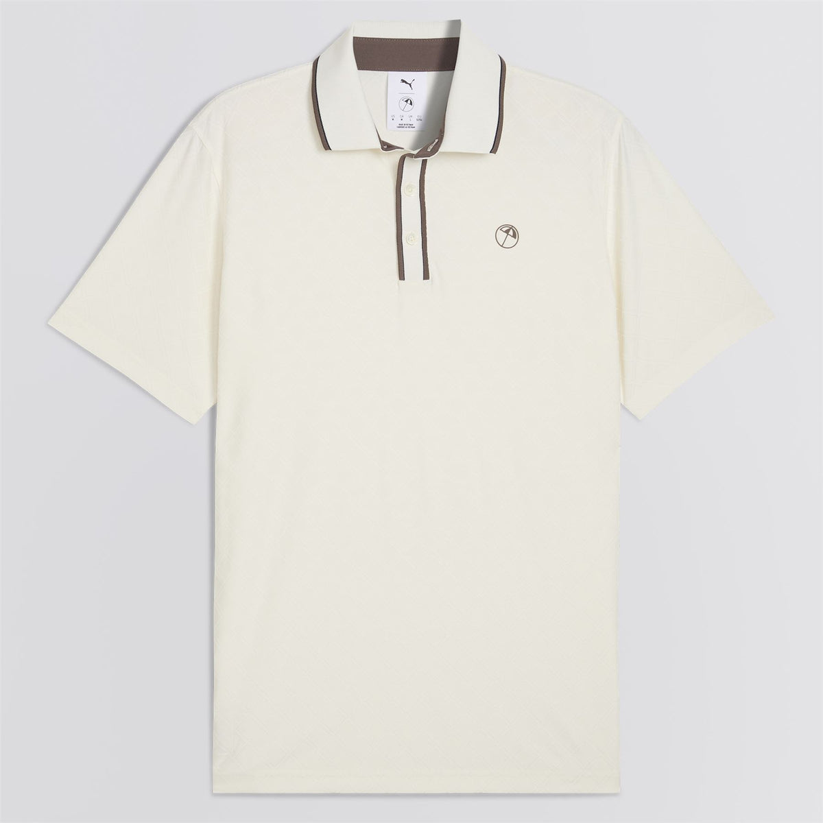 x AP Tipped Jacquard Polo Warm White