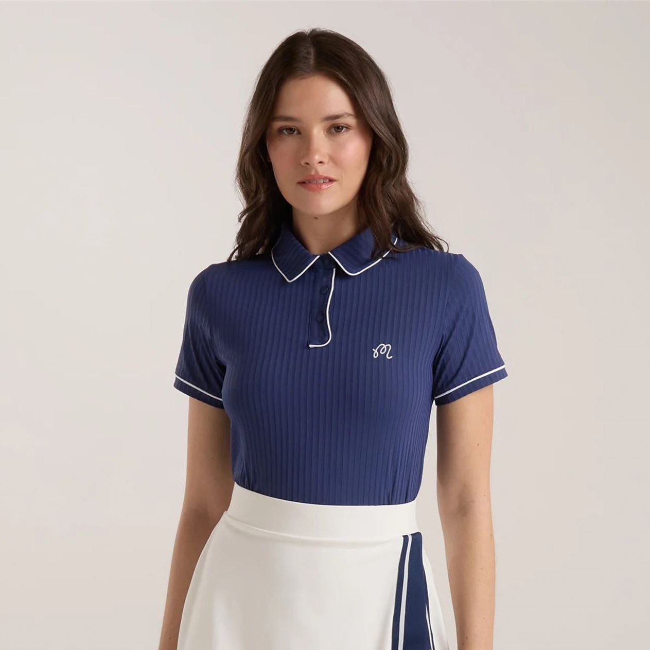 ◎anna◎美品! POLO RALPH LAUREN コットン Malbon Golf Anna Polo Blue | TRENDYGOLF USA