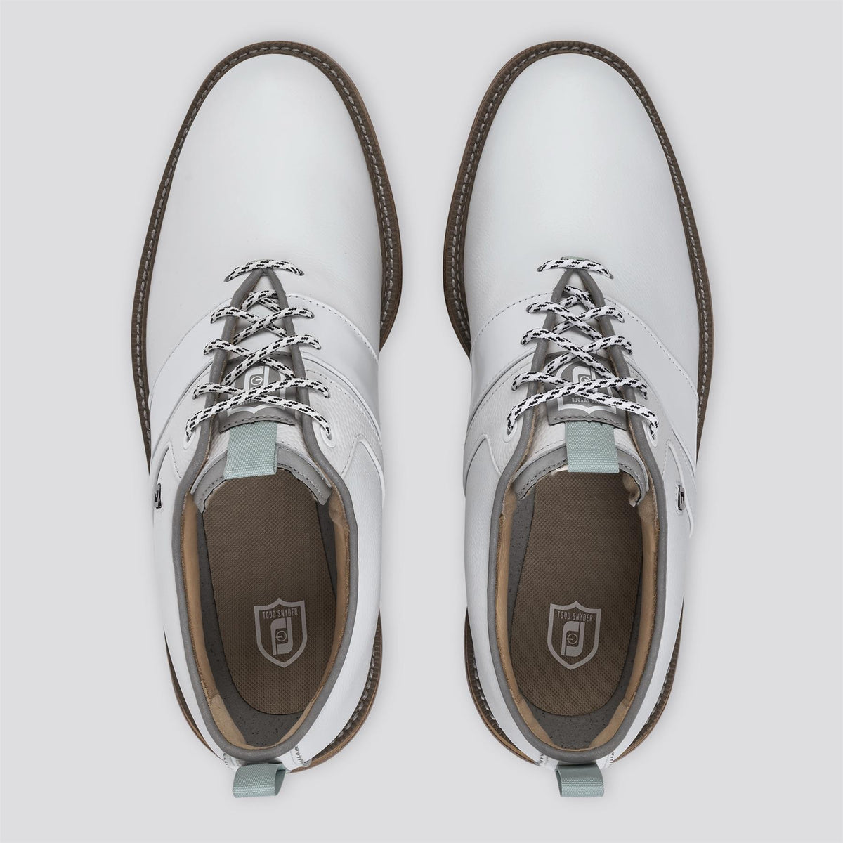 Premiere Series Packard Spiked Golf Shoes Todd Snyder White/Harbour Mist