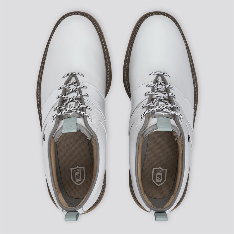 Premiere Series Packard Spiked Golf Shoes Todd Snyder White/Harbour Mist
