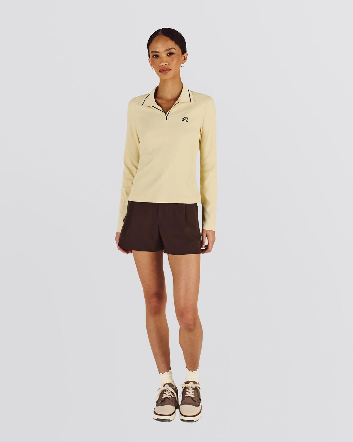 Womens Aleja LS Polo Light Yellow