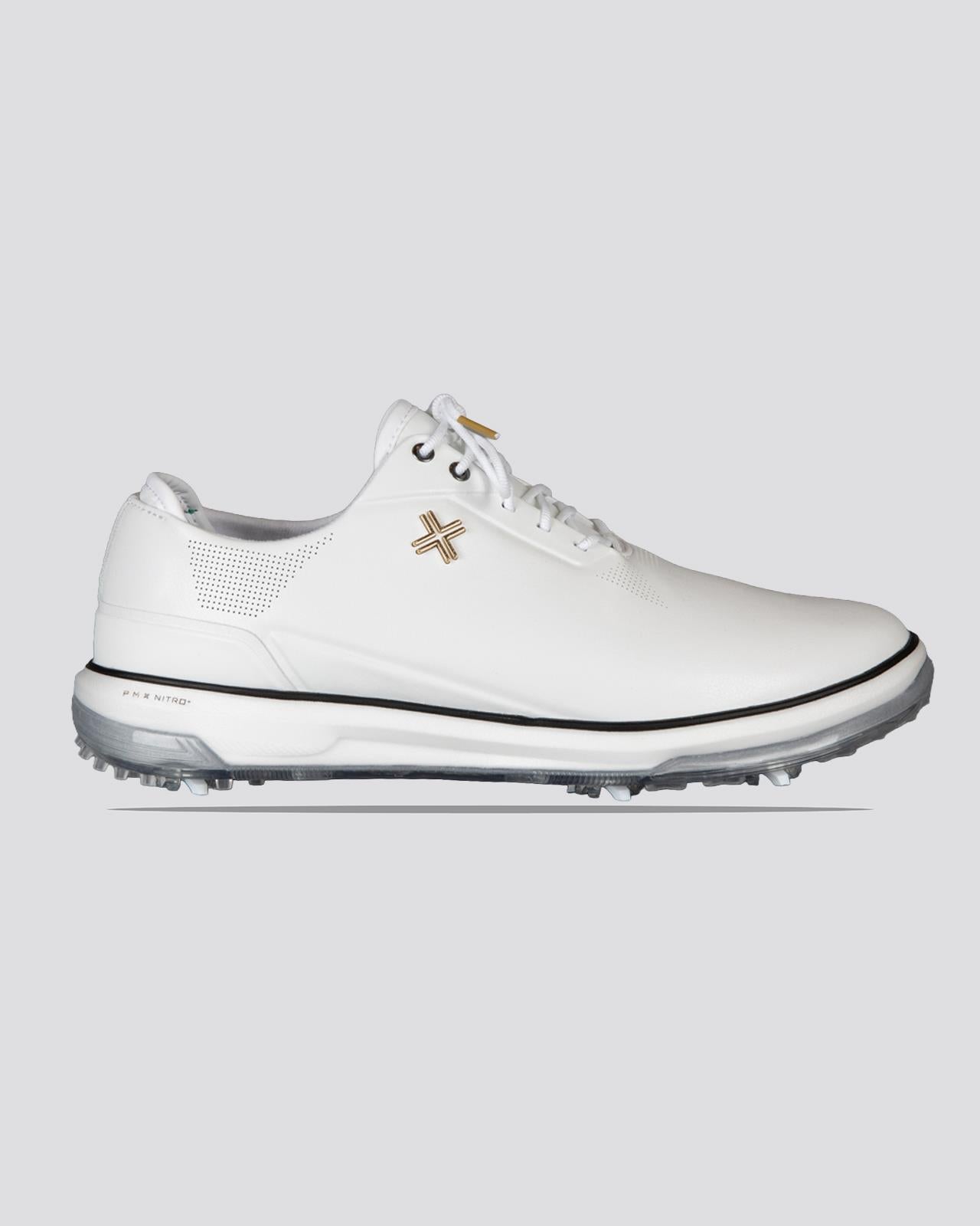 Eighty Seven SC Spiked Golf Shoes White/Black/Gold